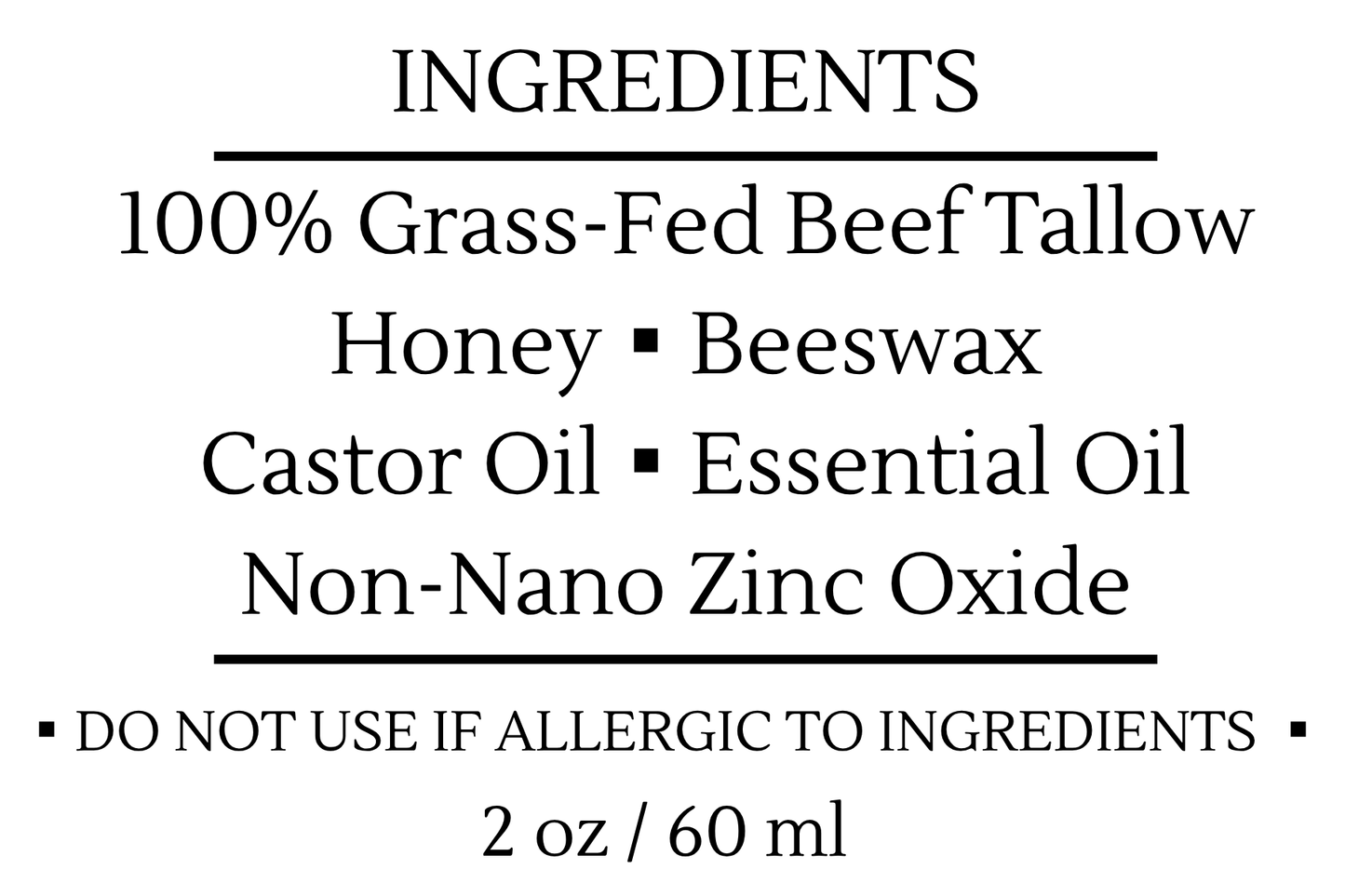 Tallow Honey Sunscreen